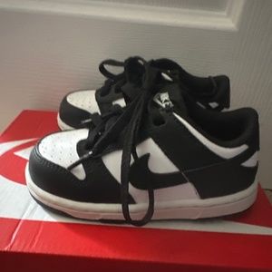 Panda Toodler Nikes size 8